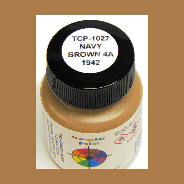 U.S. Navy BROWN 4-A (1941-1942) 1 oz. bottle (Airbrush-ready) tcp-1027-1