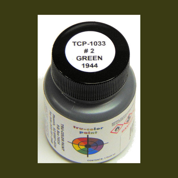 U.S. Navy GREEN No. 2 (1944-1945) 1 oz. bottle (Airbrush-ready) tcp-1033-1