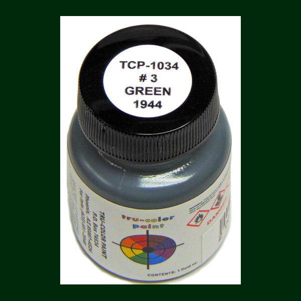 U.S. Navy GREEN No. 3 (1944-1945) 1 oz. bottle (Airbrush-ready) tcp-1034-1