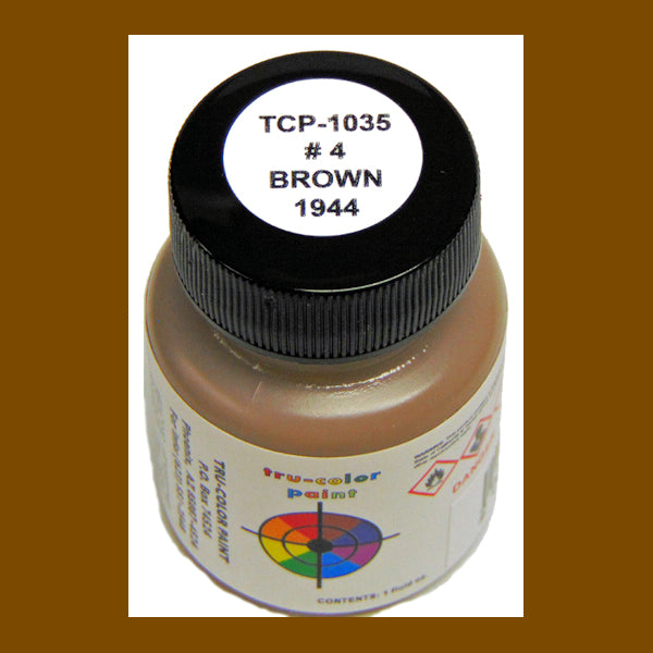 U.S. Navy BROWN No. 4 (1944-1945) 1 oz. bottle (Airbrush-ready) tcp-1035-1