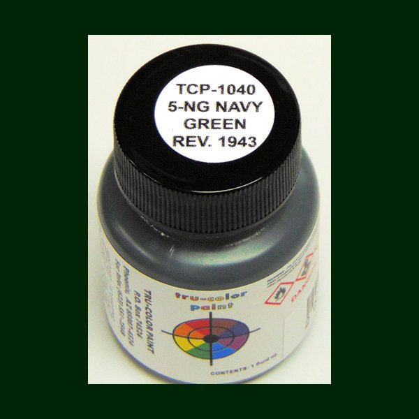 U.S. Navy GREEN 5-NG (1943 revised) 1 oz. bottle (Airbrush-ready) tcp-1040-1