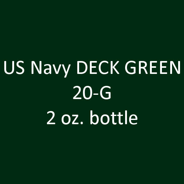 U.S. Navy DECK GREEN 20-G (1943) 2 oz. bottle (Airbrush-ready) tcp-1041-2
