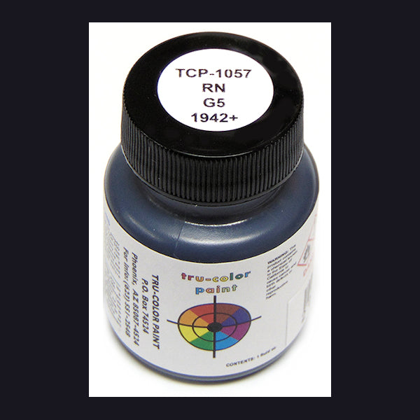 Royal Navy G5 EXTRA DARK GREY 1942-on 1 oz. bottle (Airbrush-ready) tcp-1057-1
