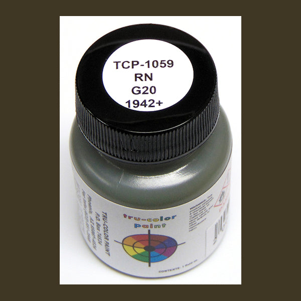 Royal Navy G20 MEDIUM GREEN GREY 1942-on 1 oz. bottle (Airbrush-ready) tcp-1059-1