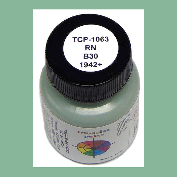 Royal Navy B30 MEDIUM GREEN-BLUE 1942-on 1 oz. bottle (Airbrush-ready) tcp-1063-1