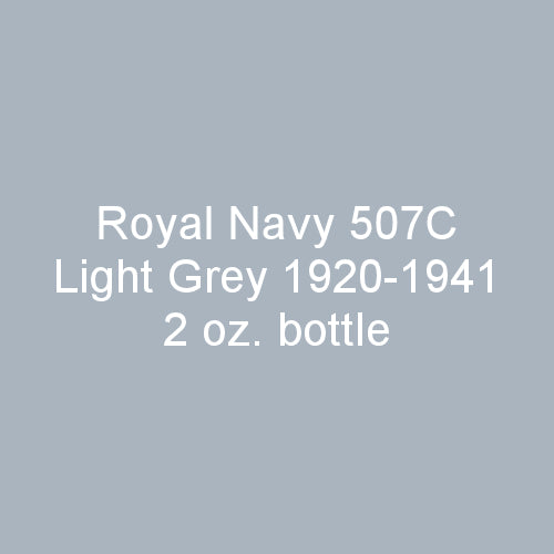 Royal Navy 507C LIGHT GREY 1920-1941 2 oz. bottle (Airbrush-ready) tcp-1068-2
