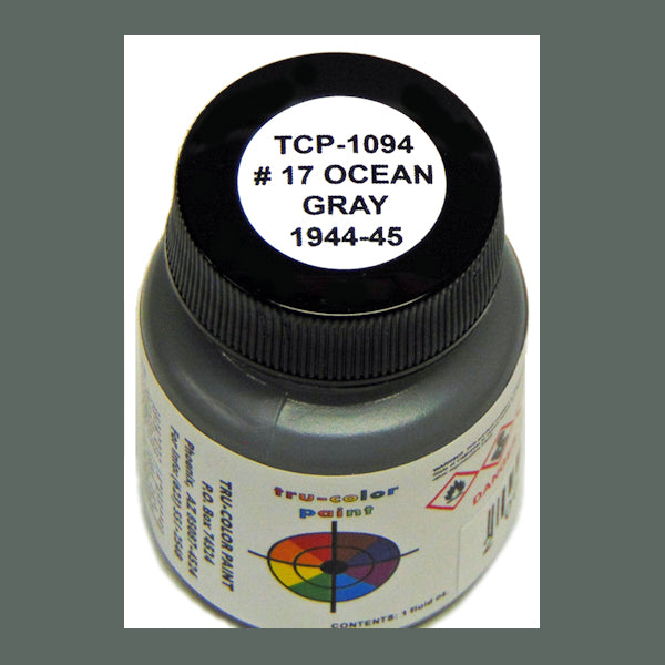 U.S. Navy OCEAN GRAY No. 17 (1944-1945) 1 oz. bottle (Airbrush-ready) tcp-1094-1