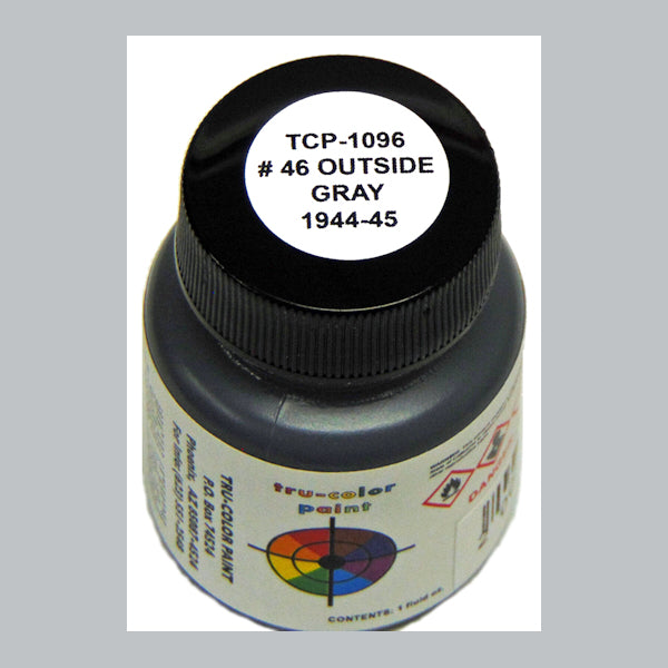 U.S. Navy OUTSIDE GRAY No. 46 (1944-1945) 1 oz. bottle (Airbrush-ready) tcp-1096-1