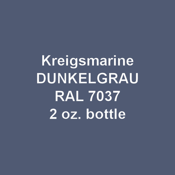 Kriegsmarine RAL 7037 DUNKELGRAU (Dark Gray) 2 oz. bottle (Airbrush-ready) tcp-1117-2