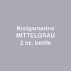 Kriegsmarine MITTELGRAU (Medium Gray) 2 oz. bottle (Airbrush-ready) tcp-1119-2