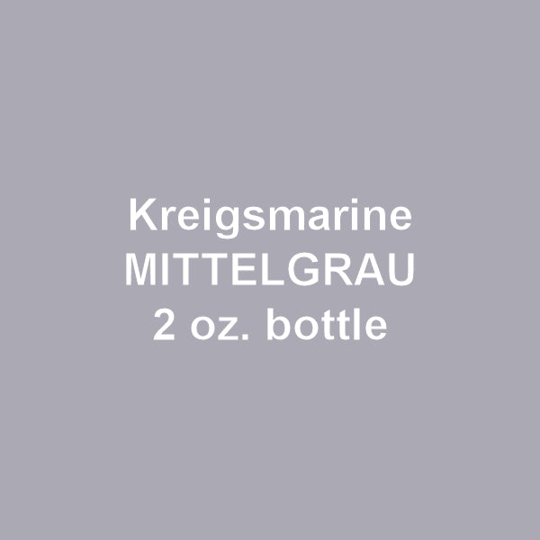 Kriegsmarine MITTELGRAU (Medium Gray) 2 oz. bottle (Airbrush-ready) tcp-1119-2