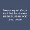 U.S. Army-Navy Air Corps Semi-Matte DEEP BLUE-BLACK ANA-606 2 oz. bottle (Airbrush-ready) tcp-1232-2