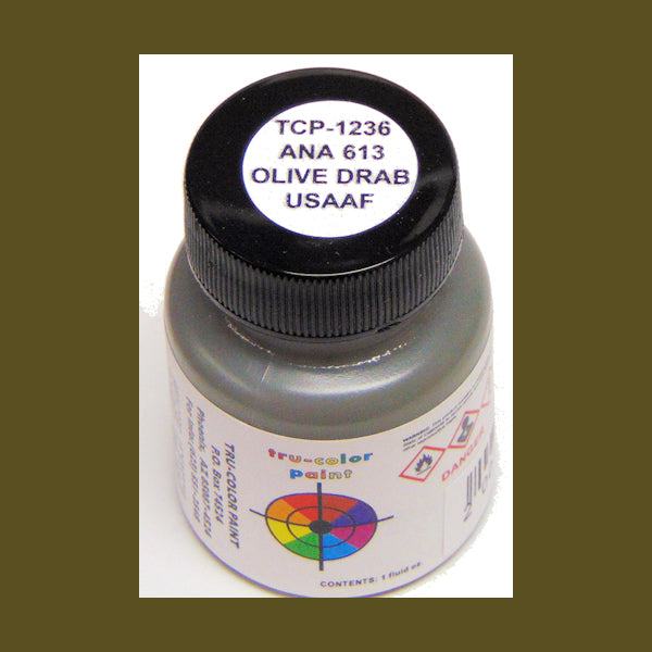 U.S. Army-Navy Air Corps OLIVE DRAB ANA-613 1 oz. bottle (Airbrush-ready) tcp-1236-1