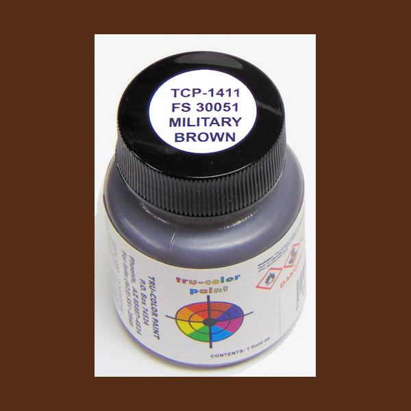 U.S. Army MILITARY BROWN NATO (Armor) FS-30051 1 oz. bottle (Airbrush-ready) tcp-1411-1
