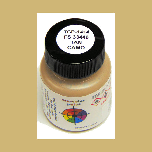 U.S. Army TAN CAMOUFLAGE (Vehicles) FS-33446 1 oz. bottle (Airbrush-ready) tcp-1414-1