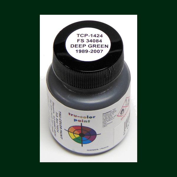U.S. Army DEEP GREEN CAMOUFLAGE FS-34084 (1989-2007 Non-Combat Vehicles) 1 oz. bottle (Airbrush-ready) tcp-1424-1