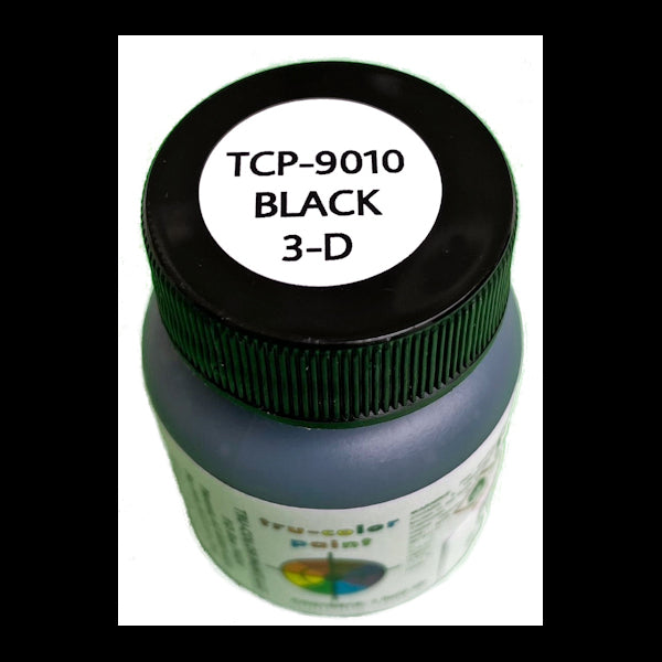 3-D Formula BLACK 1 oz. bottle (Airbrush-ready) tcp-9010-1