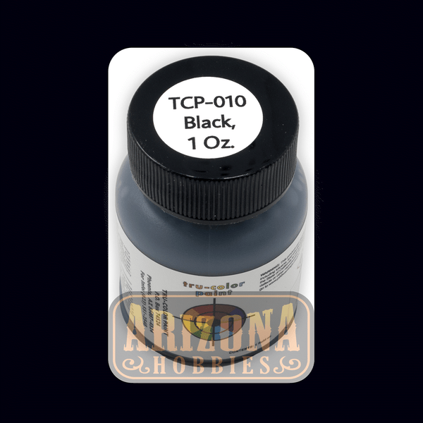 BLACK 1-oz bottle (Airbrush-ready) Tru-Color Paint