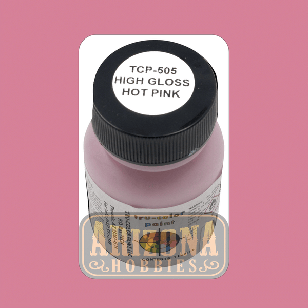 High-Gloss HOT PINK 1-oz bottle (Airbrush-ready) Tru-Color Paint