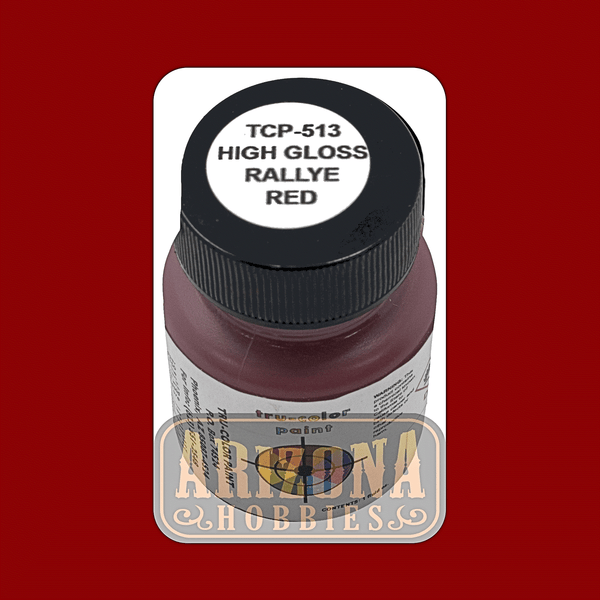 High-Gloss RALLY RED 1-oz bottle (Airbrush-ready) Tru-Color Paint