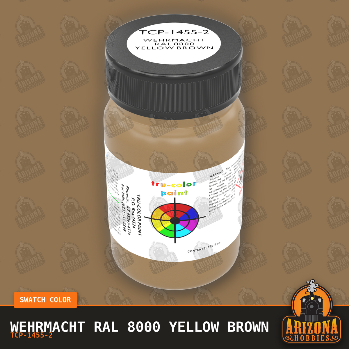 Wehrmacht RAL 8000 YELLOW BROWN 2-oz bottle (Air-brush) Tru-Color Paint SPECIAL ORDER ONLY