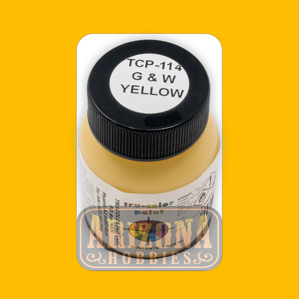 Genesee & Wyoming YELLOW 1-oz bottle (Airbrush-ready) Tru-Color Paint