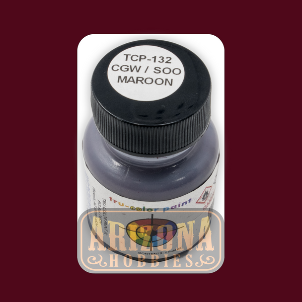 Chicago Great Western and Soo Line MAROON 1-oz bottle (Airbrush-ready) Tru-Color Paint