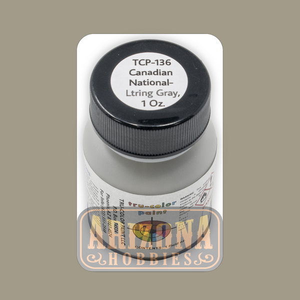 Canadian National LETTERING GRAY 1-oz bottle (Airbrush-ready) Tru-Color Paint