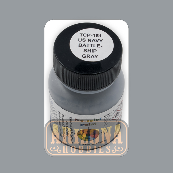 U.S. Navy BATTLESHIP GRAY 1-oz bottle (Airbrush-ready) Tru-Color Paint
