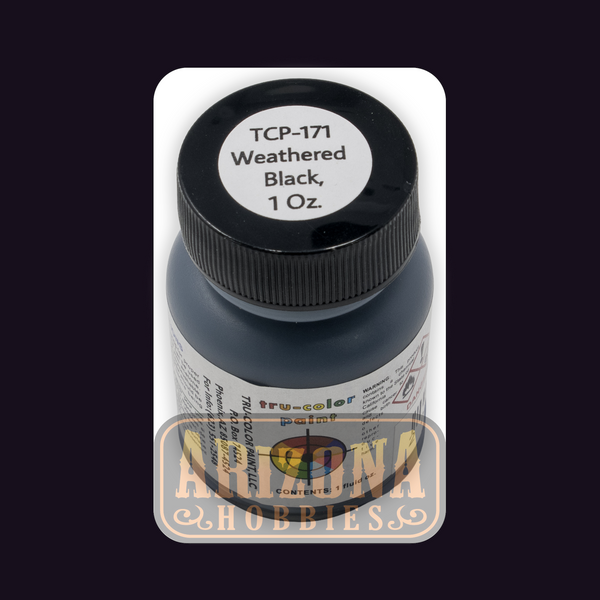 WEATHERED BLACK 1-oz bottle (Airbrush-ready) Tru-Color Paint