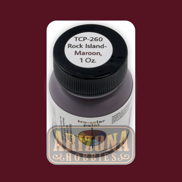 Rock Island MAROON 1-oz bottle (Airbrush-ready) Tru-Color Paint