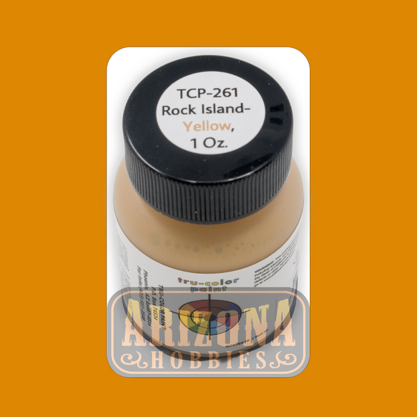 Rock Island YELLOW 1-oz bottle (Airbrush-ready) Tru-Color Paint
