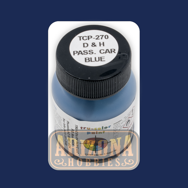 Delaware & Hudson PASSENGER CAR BLUE 1-oz bottle (Airbrush-ready) Tru-Color Paint