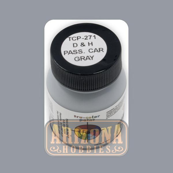 Delaware & Hudson PASSENGER CAR GRAY 1-oz bottle (Airbrush-ready) Tru-Color Paint