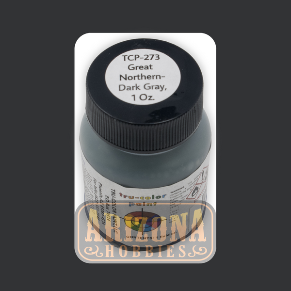 Great Northern DARK GRAY 1-oz bottle (Airbrush-ready) Tru-Color Paint