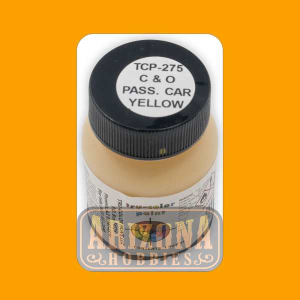 Chesapeake & Ohio PASSENGER CAR YELLOW 1-oz bottle (Airbrush-ready) Tru-Color Paint