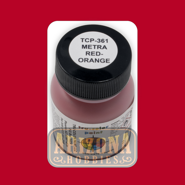 METRA Commuter North RED-ORANGE 1-oz bottle (Airbrush-ready) Tru-Color Paint