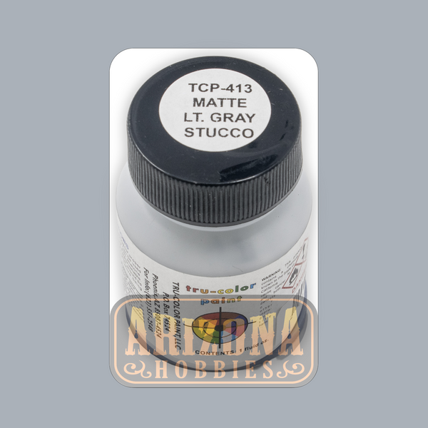 Matte STUCCO LIGHT GRAY 1-oz bottle (Airbrush-ready) Tru-Color Paint