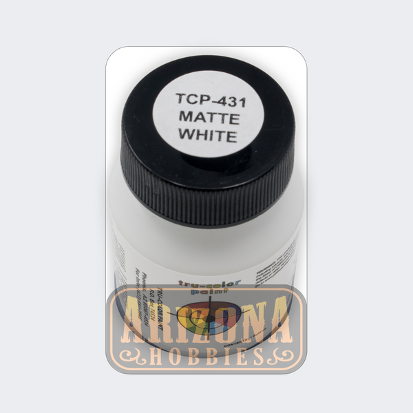 Matte WHITE 1-oz bottle (Airbrush-ready) Tru-Color Paint