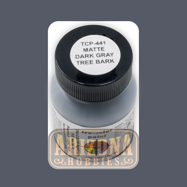 Matte DARK GRAY TREE BARK 1-oz bottle (Airbrush-ready) Tru-Color Paint