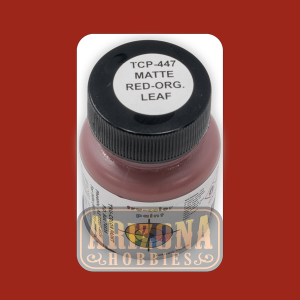 Matte RED-ORANGE LEAF 1-oz bottle (Airbrush-ready) Tru-Color Paint
