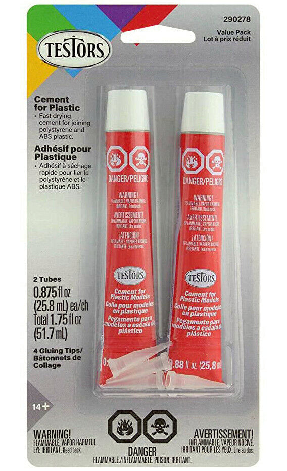 Testors Cement for Plastic Models Value Pack with Tips #290278