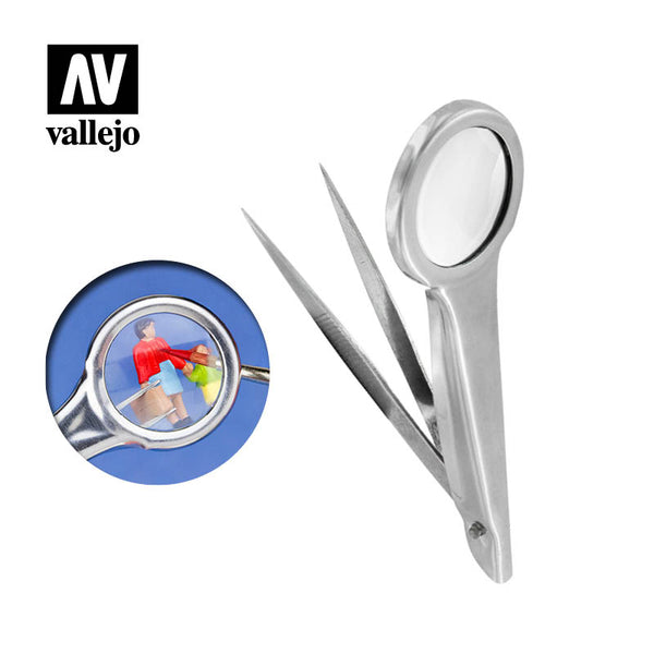 Tweezers with Magnifier (1.75X)