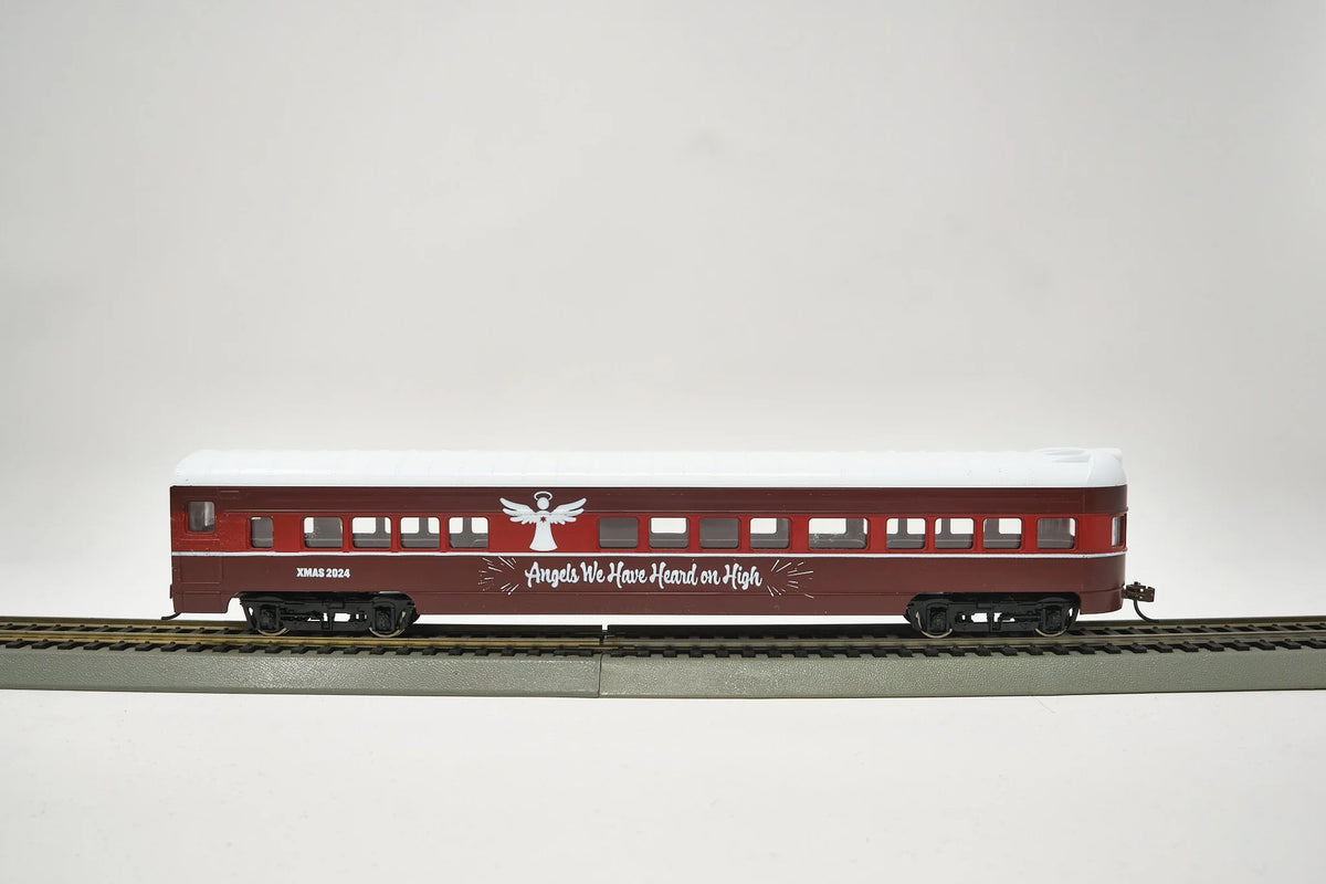 Con-Cor HO 72' Observation Car – 2024 Christmas Car – "Angels We Have Heard on High" – Final Edition