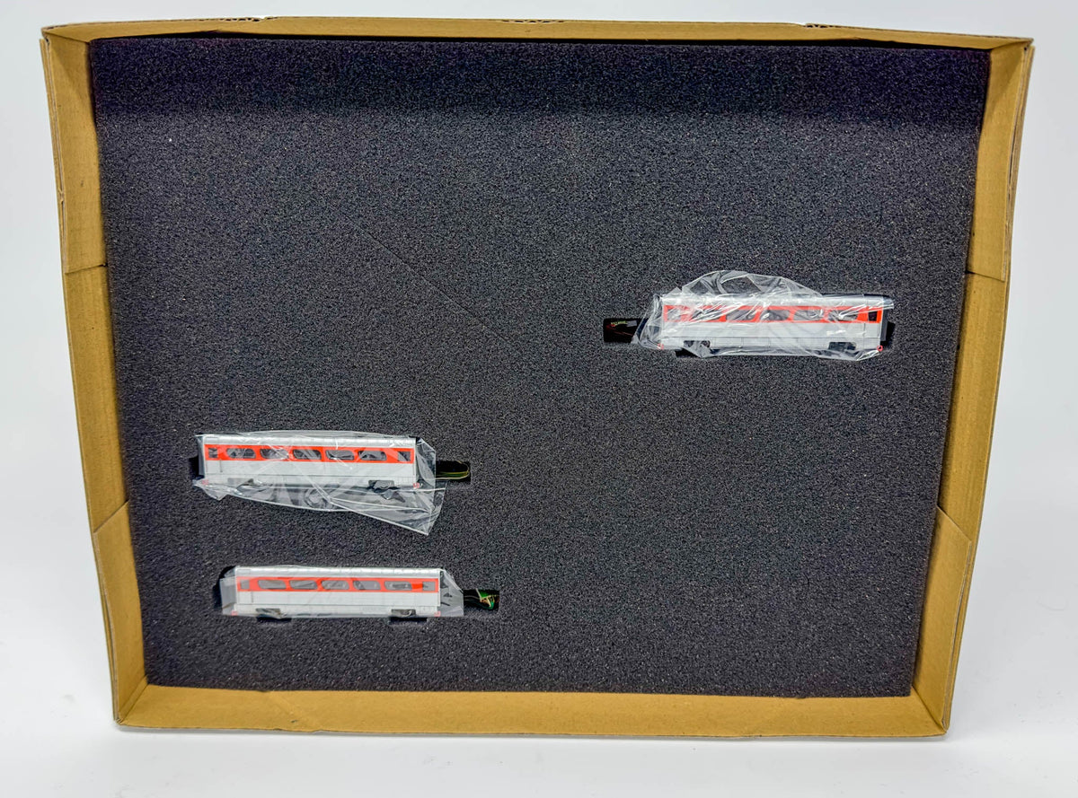 Con-Cor N scale Union Pacific Aerotrain 3-coach add-on set, new in box