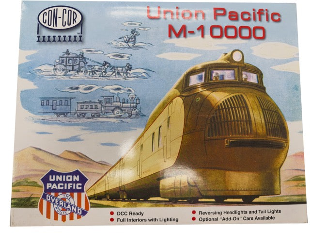 Own a rare piece of model railroading history: The Con-Cor N Scale Union Pacific M-10000 3-Car Streamliner Set.