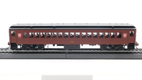 Con-Cor HO Scale MuP-54 Pennsylvania Keystone Tuscan Red Black Roof Coach 74