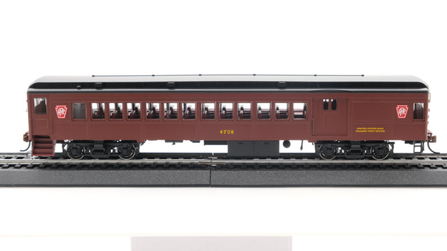 Con-Cor HO Scale MuP-54 Pennsylvania Keystone Tuscan Red Black Roof Combine 4708
