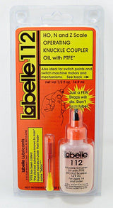 Labelle #112 Coupler & Track Mechanism Oil with PTFE – For N, Z, and HO Scale Model Trains