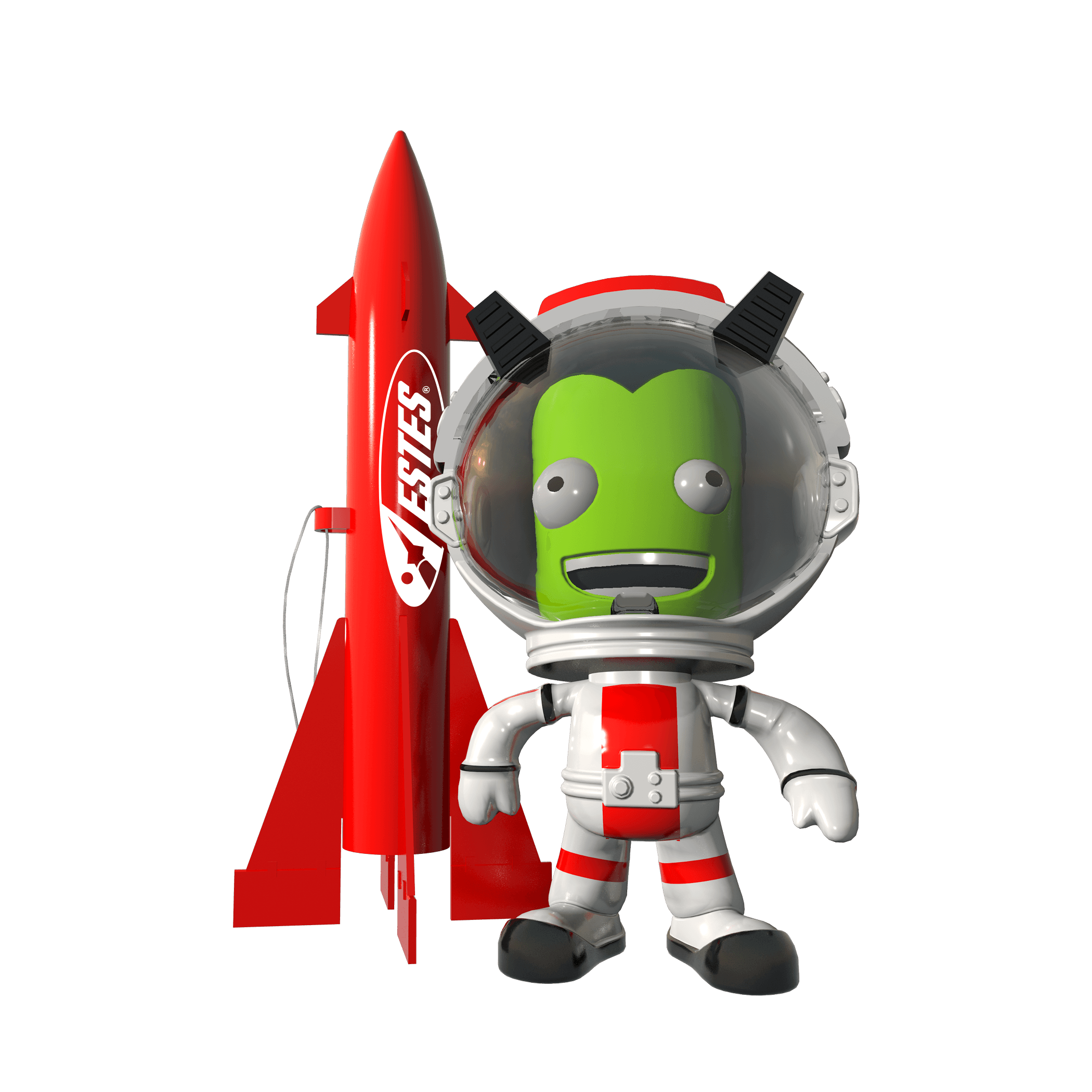 Kerbal Jeb & Estes Rocket Ornament - Arizona Hobbies LLC